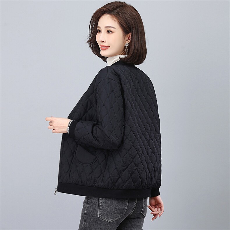 全年备货不下架~2023冬季新款菱格棉衣绗线轻薄款棉服,女装棉衣/棉服,忆绮罗