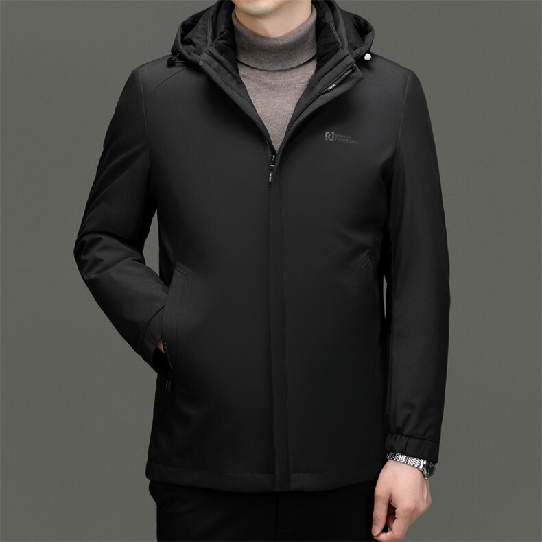 BN2317钱塘2020-2冬季厚款商务百搭中年男士90鸭绒羽绒服P245图片