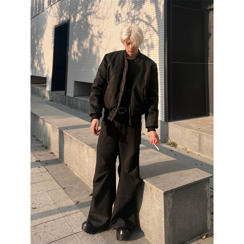 【有货】XZ267CC-特P95防水红内飞行夹克棉服男高级感棒球服外套,男装夹克,星座1007（原301D）