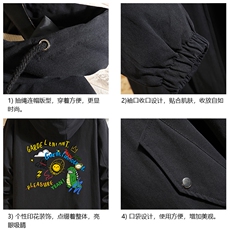 JK41219-P85加棉款-P115纯棉连帽夹克男士大码工装夹克男砖墙，男装夹克，电商A040A