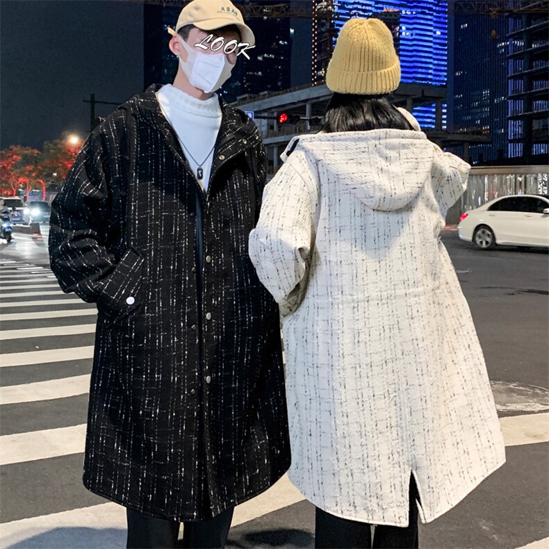 小香风长年大货风衣男中长款呢大衣男F068款P135情侣A,男装风衣,星座401