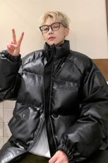 港风鳄鱼纹钢印字母设计棉衣男MY77093P120控168抖音控198，男装棉衣，星座227-7