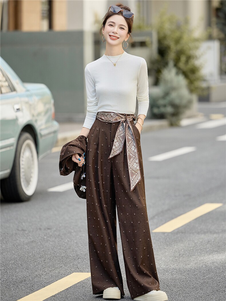 马甲小香风套装裤女2025春季新款减龄搭配一整套气质配丝巾,女装套装/套裙,众宇琦