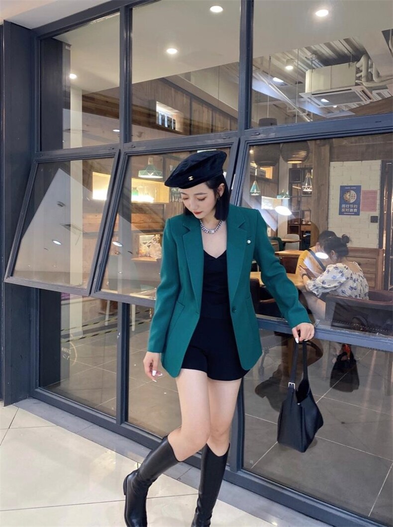 【现货】2021秋季欧版西装精纺TR面料系列款88010，女装西装，蓝典