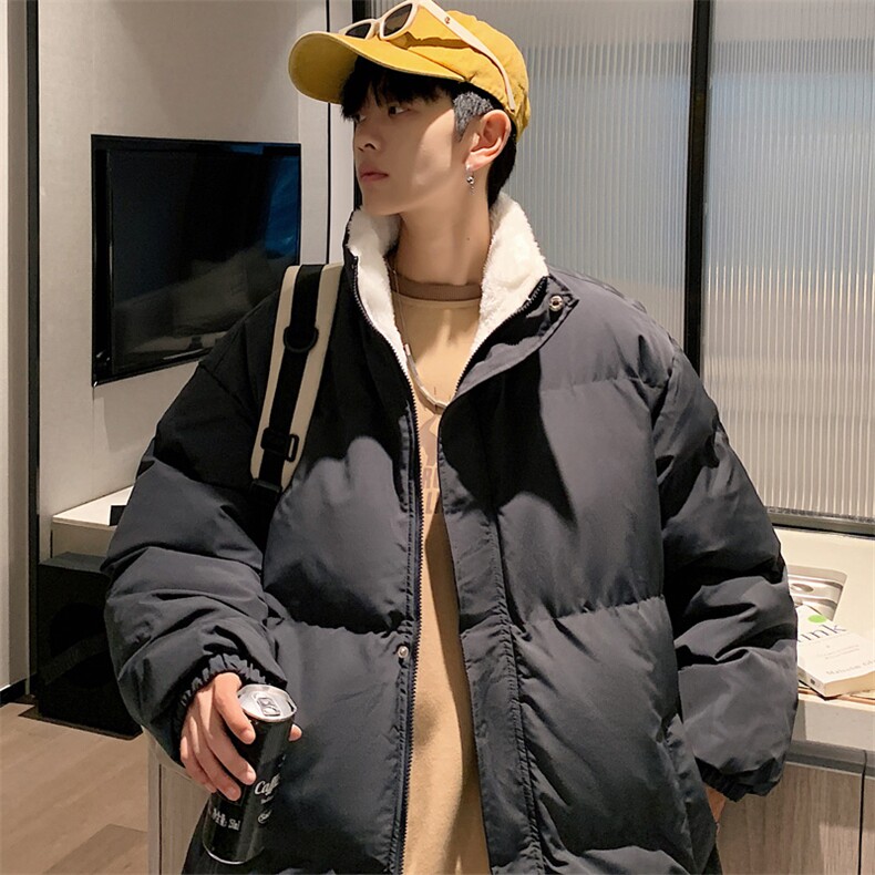 ！2023秋冬新款男士加绒加厚棉服立领百搭棉衣外套MY100特P75,男装棉衣,电商B220