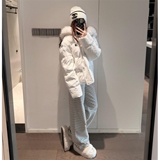 可拆卸毛领冬季羽绒棉服潮牌情侣美式加厚外套棉衣2568P108网图，男装棉衣，电商B245