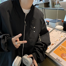 秋款男立领飞行员夹克休闲冲锋工装拉链休闲外套JK887P65，男装夹克，星座1013-1