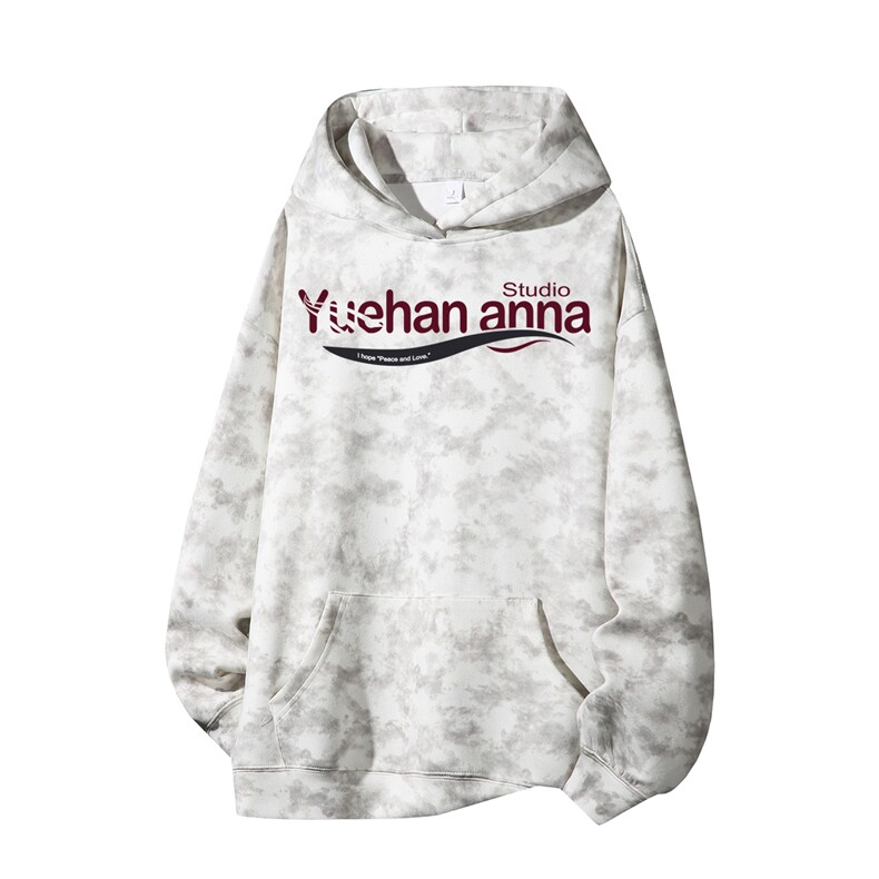 得物供货、重磅420克现货 麂皮绒扎染卫衣HD019-1-WL25352ZR-P45图片