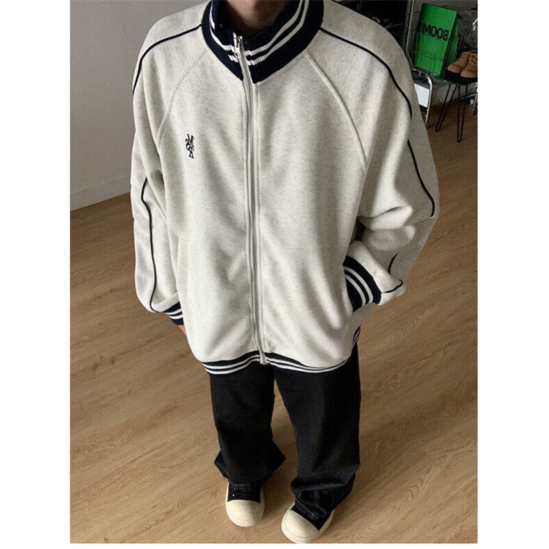 【有货】DB646-P55刺绣松弛感棒球服男女早秋外套宽松学院风夹克,男装夹克,星座603-2