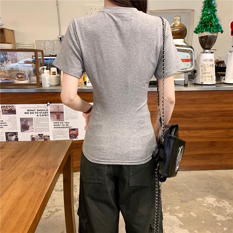 TT064-P35短袖t恤女夏2025新款印花短款正肩圆领韩版上衣,男装T恤,星座911-3