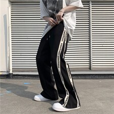 现货夏季高街ins直筒卫裤设计感小众vibe美式运动裤 K2654-P32图片