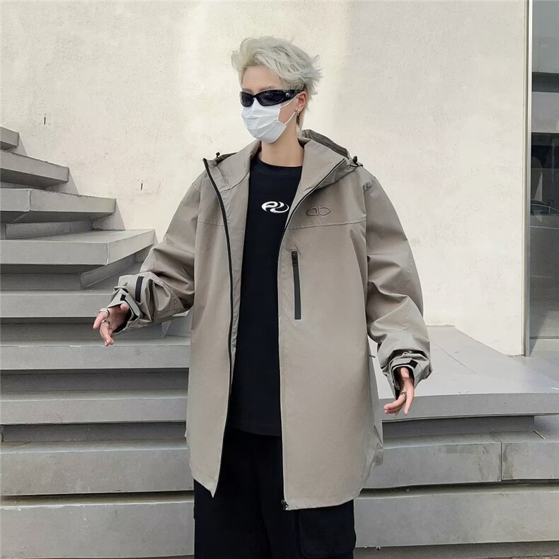 日系冲锋衣男春秋款痞帅高级感外套2024新款美式K840-P65,女装短外套,星座1109-3