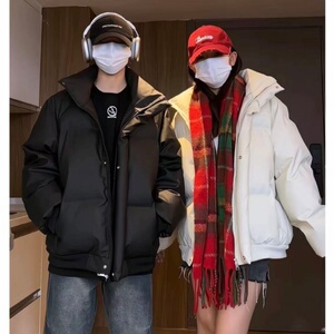 现货 现货冬季立领加厚刺绣PU皮棉衣保暖棉服M530-P85图片