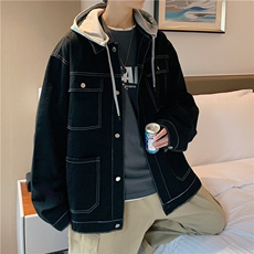 JK668-P80-控108现货牛仔夹克外套连帽，男装夹克，星座116