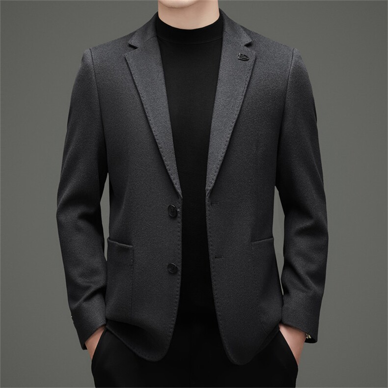 【罗蒙专版】主推高端男装手工全绵羊毛双面呢西服外套,男装西服,钱塘723