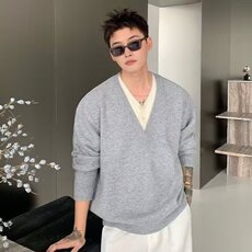 美式复古设计感长袖毛衣男2025新款针织衫高级感小众外套潮流，男装针织衫/毛衣，星座1210-1