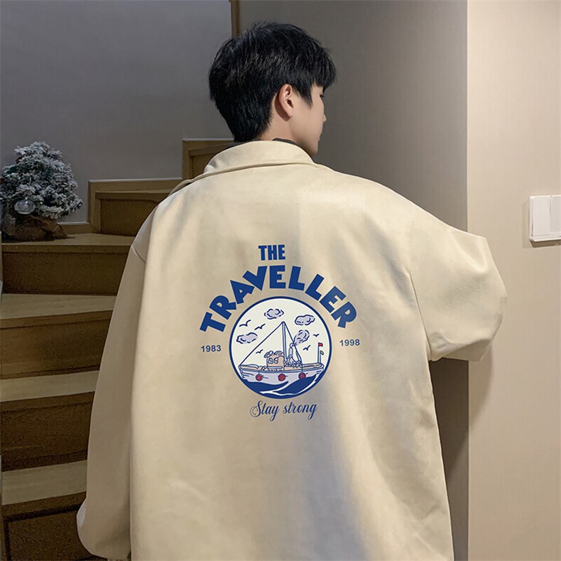 麂皮绒夹克男大码立领褂子外套JK85410-P68加绒款-P78,男装夹克,电商A040