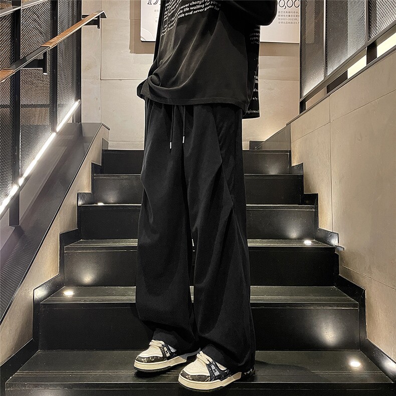 2024新款灯芯绒宽松直筒休闲裤潮流青少年百搭现货K8215-P34,男装休闲裤,星座512-3