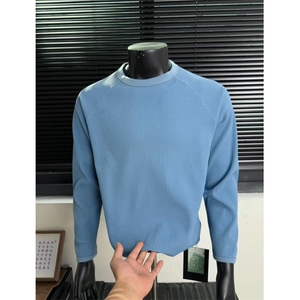 DD331P38华夫格吸湿速干运动长袖T恤男健身运动登山骑行服打底衫图片