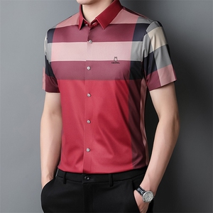 BJ101023931男士2023年夏季新款百搭衬衫男短袖商务休闲衬衣男P70图片