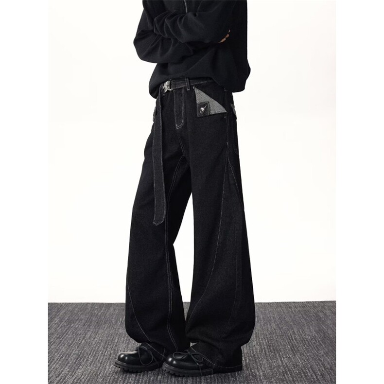 牛仔裤简约流行新款慵懒百搭潮流气质文艺9030P55，男装牛仔裤，星座410-2