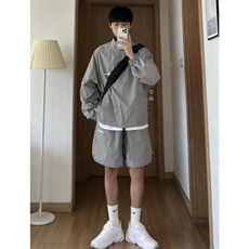 美式户外防晒衣男夏季潮牌宽松冰丝速干防山系嗮服休闲冲锋衣套装，男装防晒衣，星座1210-1
