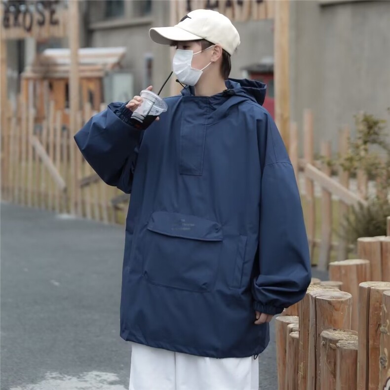 卫衣男长袖连帽大口袋美式高街帅气2024秋冬新款ins外套WY28-P48,男装卫衣,星座1109-3