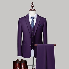 87883-3男士新款青年三件套西装商务修身礼服西服P220，男装西服套装，电商B360