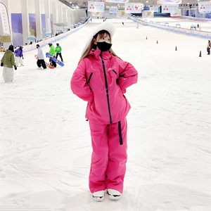 保暖防水滑雪服男女户外单板中性风套装HF93+K1002J加绒P260控388图片