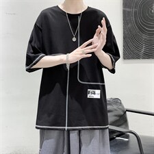 夏季短袖T恤男潮流港风A210-A8308-P25，男装T恤，星座210-3