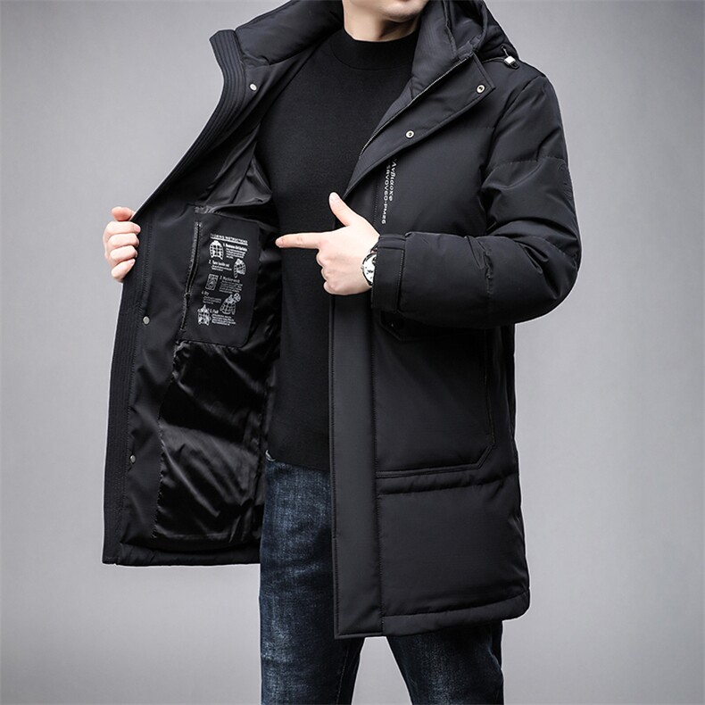 B60111高货锦氨面料鸭绒90绒子含量男士精品羽绒服主推款连帽,男装羽绒服,钱塘207-3
