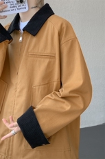 8XL-M明星同款工装猎装夹克哈灵顿外套男底特律衬衫秋季JK1325P88，男装夹克，电商D206-1