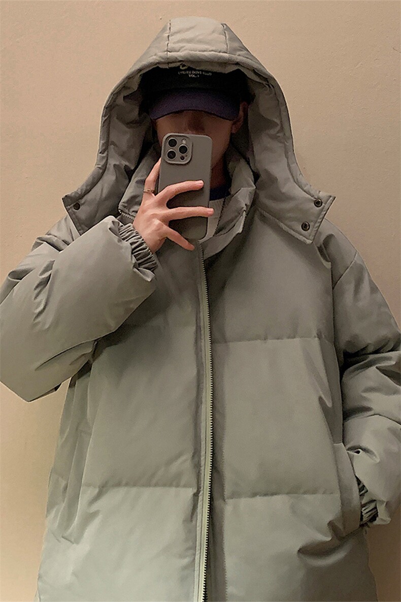 黄墙港风冬季休闲时尚宽松立领连帽棉服A247-MY200特批80控138,男装棉衣,电商A247