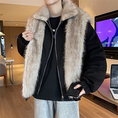 主推冬季假两件座山雕加厚外套潮加厚棉衣XZ102B-1M816-P145，男装棉衣，星座102B-1