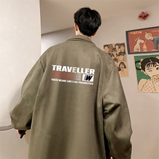 麂皮绒夹克男大码立领褂子外套JK85359-P68加绒款-P78，男装夹克，电商A040