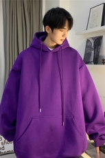 2023男生秋季新款外套潮流纯色宽松落肩卫衣JK23305-特批25控48，男装卫衣，星座605(原A050)