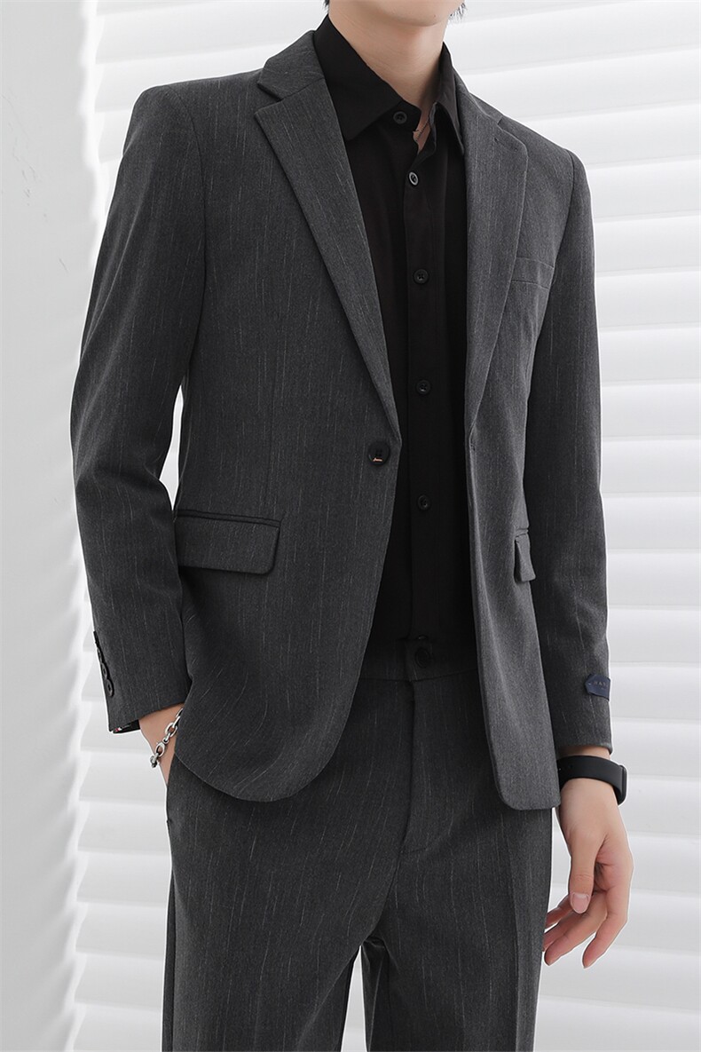 休闲西服男士韩版潮流痞帅小西装春季宽松百搭条纹外套XZ18-P138,男装西服套装,星座610（原A335）