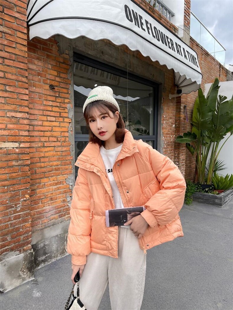 三色结羽绒服，女装羽绒服，Y·Z 羽倬