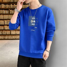 跑量卫衣男22秋季打底上衣潮流韩版宽松T恤时尚百搭长袖W155，男装卫衣，星座815-2