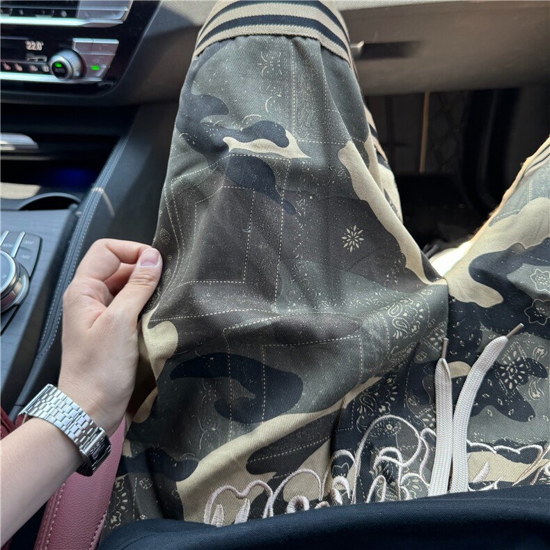 短裤男美式夏季迷彩纯棉休闲裤薄款宽松运动裤百搭五分裤KD03,男装牛仔裤,星座1116A-1（原606A）