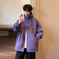 新款现货户外连帽夹克男三防冲锋衣外套JK815-P70，男装夹克，星座1204-3