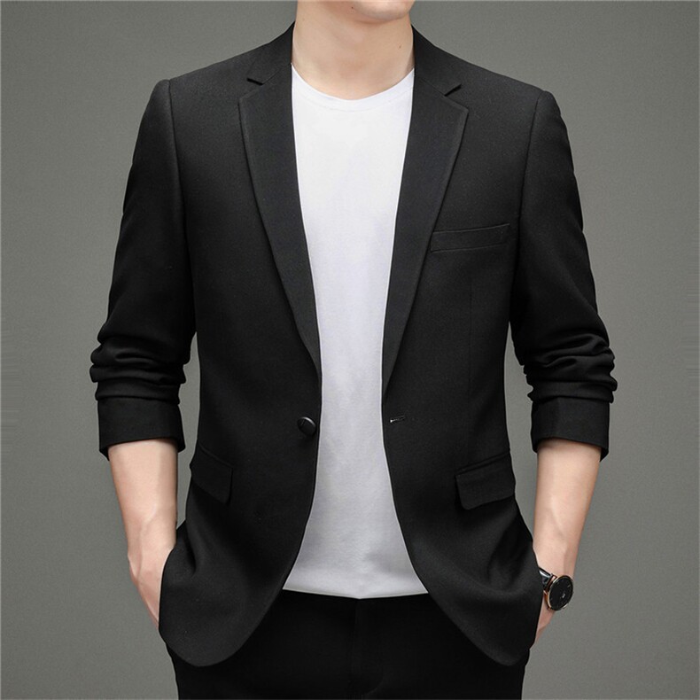 YT9825男式秋季2023新款西装男西服简约外套修身商务休闲男装P155,男装西服,电商B360