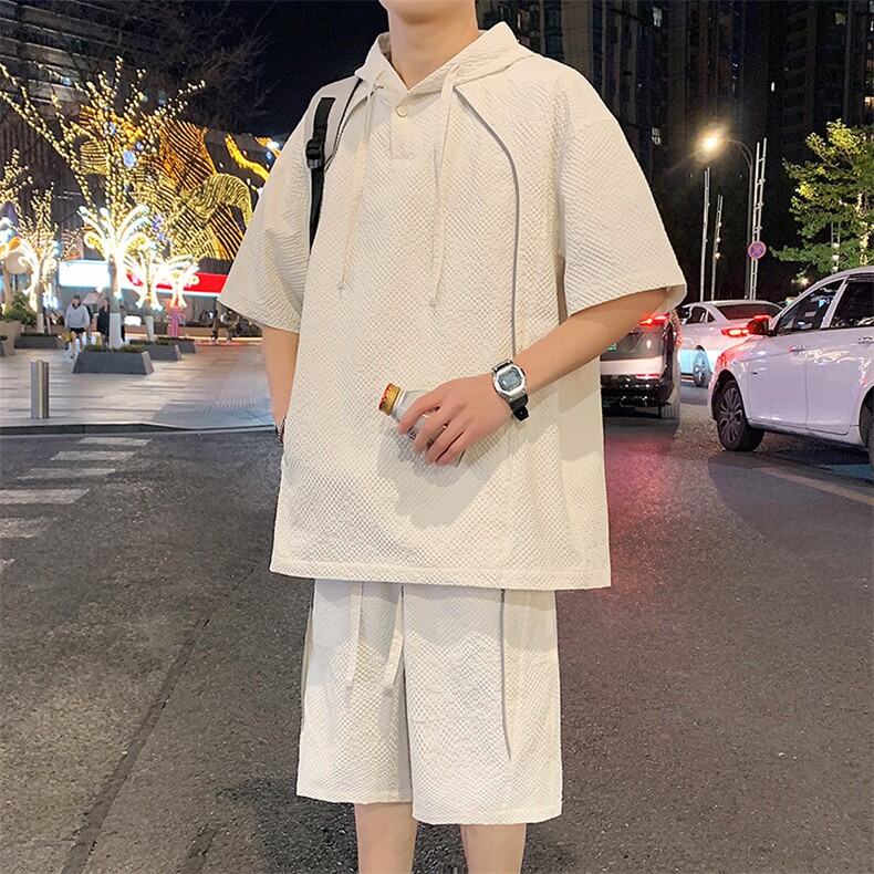 新款休闲夏季套装,男装休闲套装,星座1106-2（原1111B）