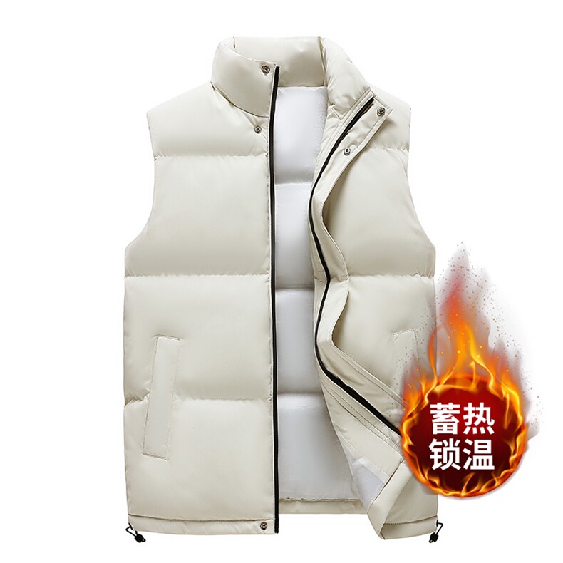 2024年秋季时尚都市青春流行立领拉链棉马甲男装，男装背心/马甲，宏恒