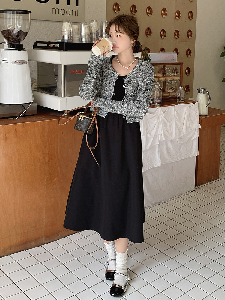 春季新款两件套连衣裙b1-220-1001-p160-k238,女装连衣裙,浙宝220