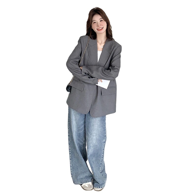 炸街减龄西装外套女2025春季新款英伦风宽松显瘦休闲小西服上衣潮,女装西装,浙宝069