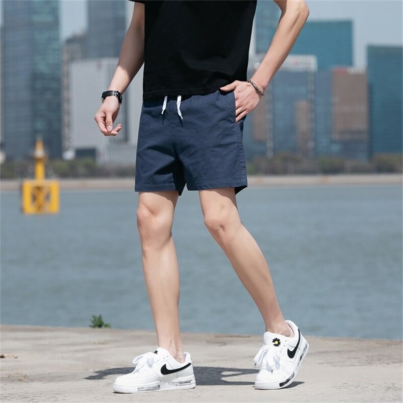 主推不断货短裤男青年大码纯色休闲纯棉三分裤沙滩裤DK8888-P22，男装牛仔裤，星座310B-3