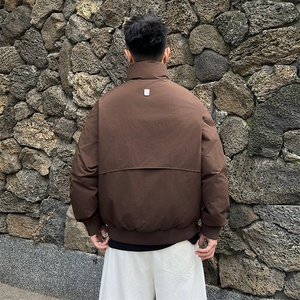 2025新标90白鸭绒冬季男立领高品质羽绒服大码外套304-P260图片