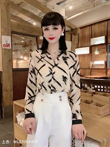 2022春季新款女装修身显瘦气质时尚衬衣,其它,婉伦