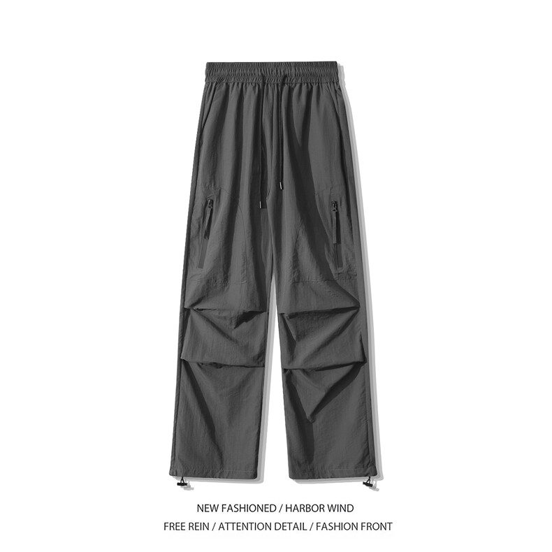 抖音品质夏季新款冰丝透气机能宽松休闲裤B315-K24171-特p35控68,男装休闲裤,电商B315